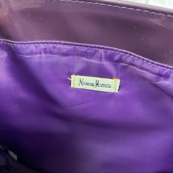 Neiman Marcus Patent Purple Mini Tote - Picture 6 of 7